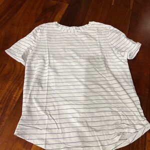 Striped White and Blue T-Shirt